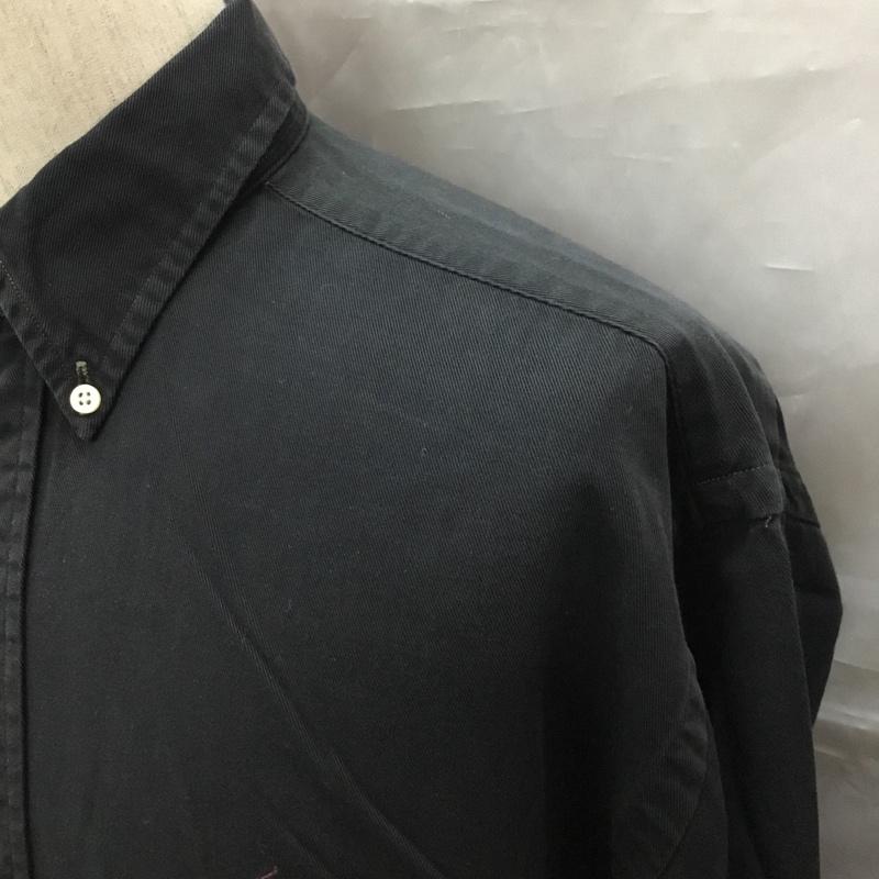 ラルフローレン RALPHLAUREN シャツ、ブラウス 長袖 長袖シャツ カラーシャツ 長袖カットソー M ロゴ、文字 黒 / ブラック /  メンズ USED 古着 中古 10115767