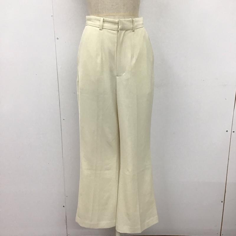 マウジー MOUSSY パンツ スラックス 010dag30-5730-2 ワイドパンツ スラックスパンツ 1 無地 オフホワイト / オフホワイト /  レディース USED 古着 中古 10122542