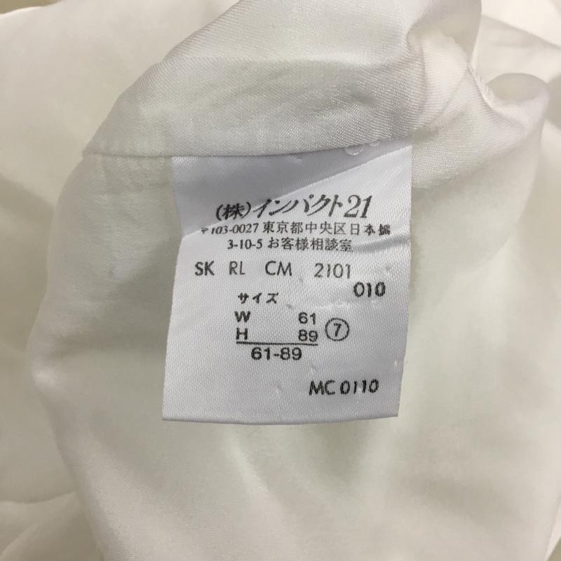 ラルフローレン RALPHLAUREN スカート ひざ丈スカート 7 無地 白 / ホワイト /  レディース USED 古着 中古 10110773