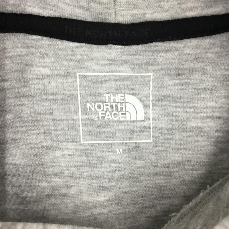 ザノースフェイス THE NORTH FACE パーカー 長袖 nt12286 テックエアースウェットワイドフーディ 長袖パーカー プルオーバーパーカー M ロゴ、文字 灰 / グレー /  メンズ USED 古着 中古 10122278