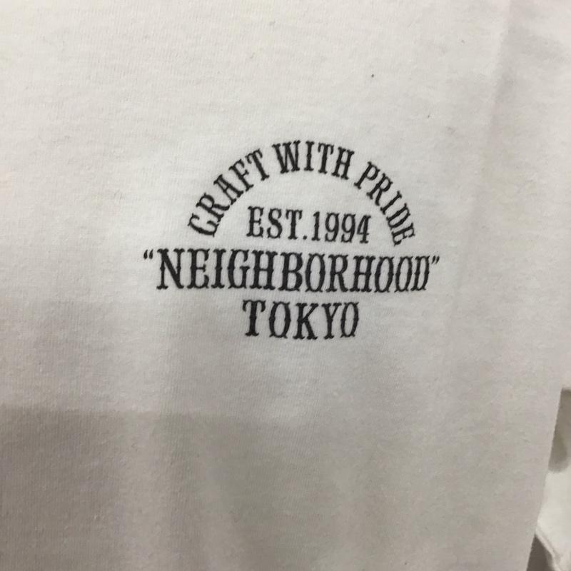 ネイバーフッド NEIGHBORHOOD カットソー 長袖 長袖カットソー クルーネックカットソー ロングスリーブカットソー プリントTシャツ M プリント 白 / ホワイト /  メンズ USED 古着 中古 10123765