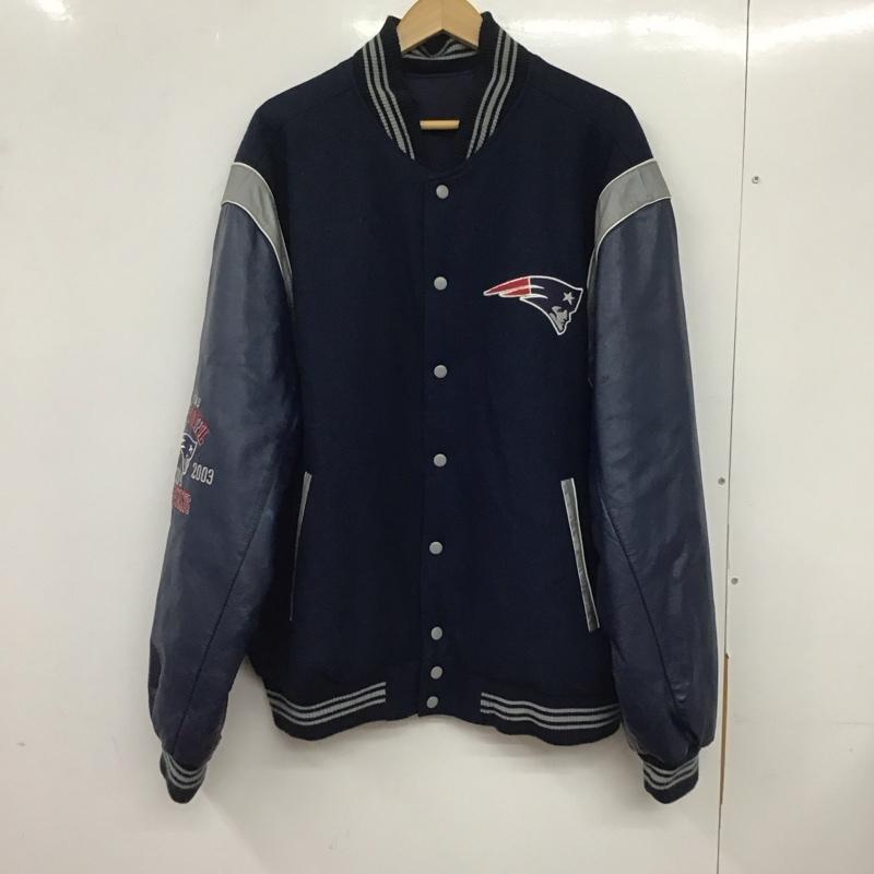 ナショナルフットボールリーグ NFL ジャケット、上着 ジャケット、ブレザー スタジャン アウター 前ボタンジャケット リバーシブル XL ロゴ、文字 インディゴ / インディゴ /  メンズ USED 古着 中古 10133673