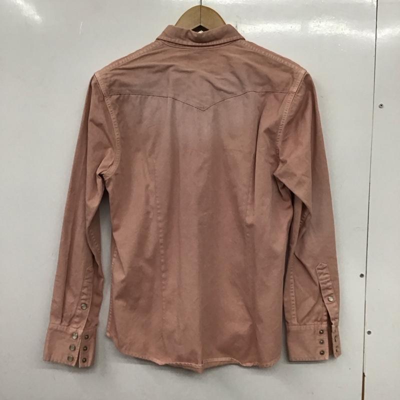 ナノユニバース nano・universe シャツ、ブラウス 長袖 デニムシャツ 長袖シャツ コラボ Lee M 無地 桃 / ピンク /  メンズ USED 古着 中古 10136558