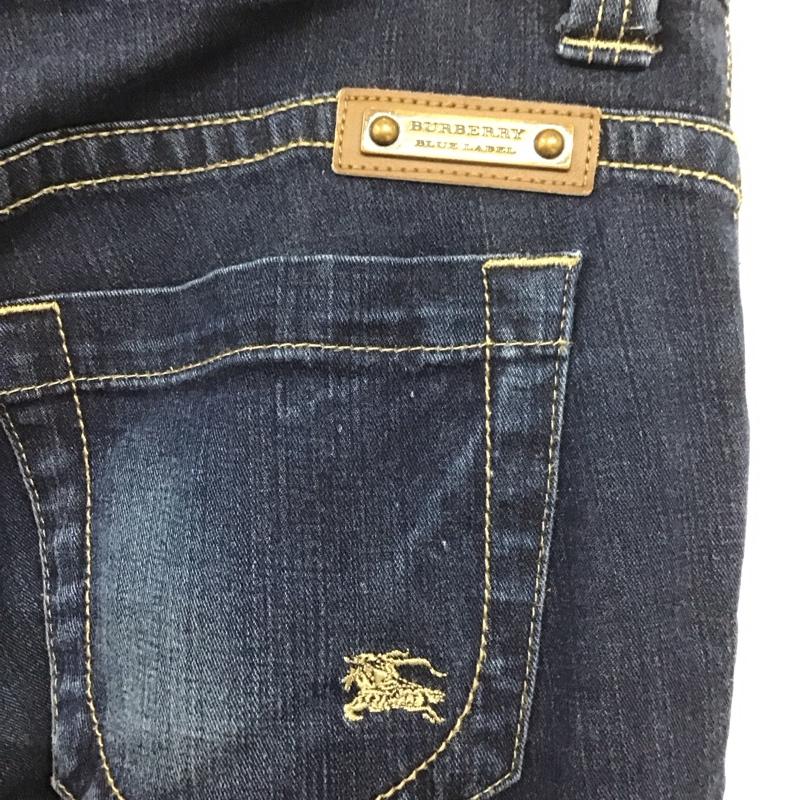 バーバリーブルーレーベル BURBERRY BLUE LABEL パンツ デニム、ジーンズ 36 無地 インディゴ / インディゴ /  レディース USED 古着 中古 10132754