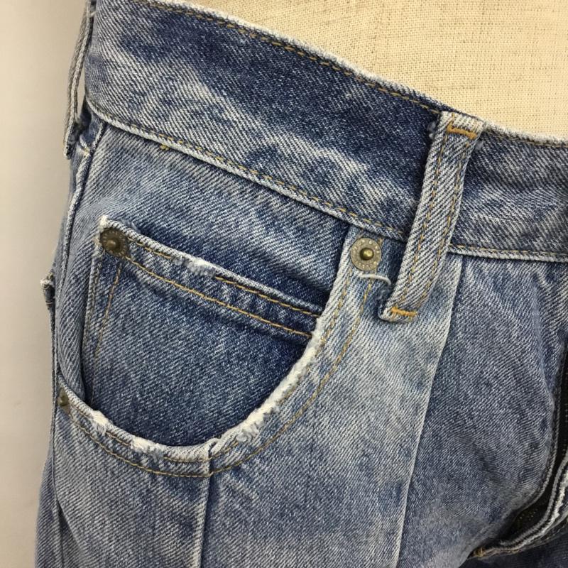 マウジー MOUSSY パンツ デニム、ジーンズ 010ASH11-0600 PATCHWORKSTRAIGHT デニムパンツ スリムパンツ 無地 インディゴ / インディゴ /  レディース USED 古着 中古 10110103