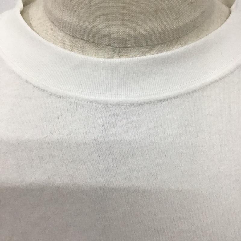 ユニクロ UNIQLO Tシャツ 半袖 341-473124 プリントTシャツ 半袖カットソー クルーネックカットソー XL ロゴ、文字 白 / ホワイト /  メンズ USED 古着 中古 10126530