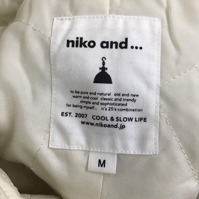 ニコアンド niko and... ジャケット、上着 ジャケット、ブレザー NKN36741AD ボア フリース M ロゴ、文字 白 / ホワイト /  レディース USED 古着 中古 10120865