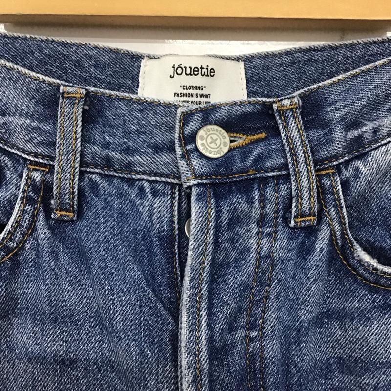 ジュエティ jouetie パンツ デニム、ジーンズ 082242400201-01 ベーシックダメージボーイズデニム S ダメージ加工 青 / ブルー /  レディース USED 古着 中古 10138873