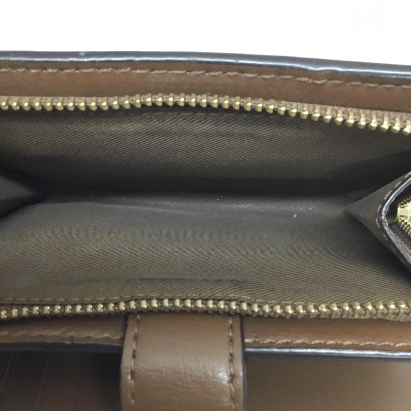 コーチ COACH 財布 二つ折り シグネチャー ロゴ、文字 茶 / ブラウン /  レディース USED 古着 中古 10109864