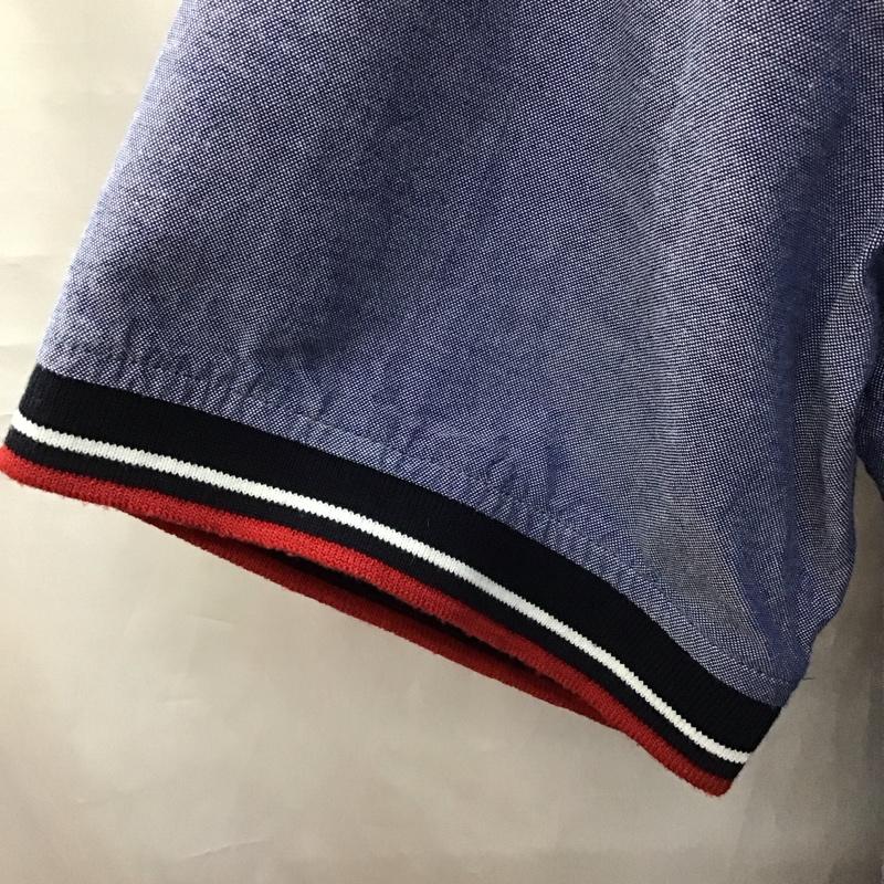 ビームス ハート BEAMS HEART シャツ、ブラウス 半袖 42-01-0067-152 L 無地 青 / ブルー /  メンズ USED 古着 中古 10117024