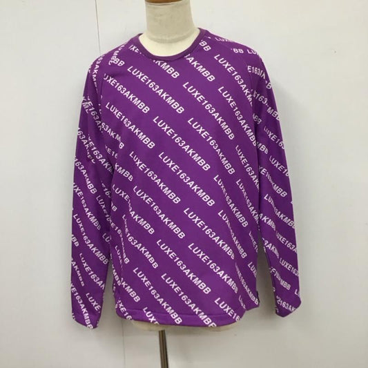 エーケーエム AKM カットソー 長袖 サイドファスナー LUXE163AKMBB 総柄 紫 / パープル /  メンズ USED 古着 中古 10118284