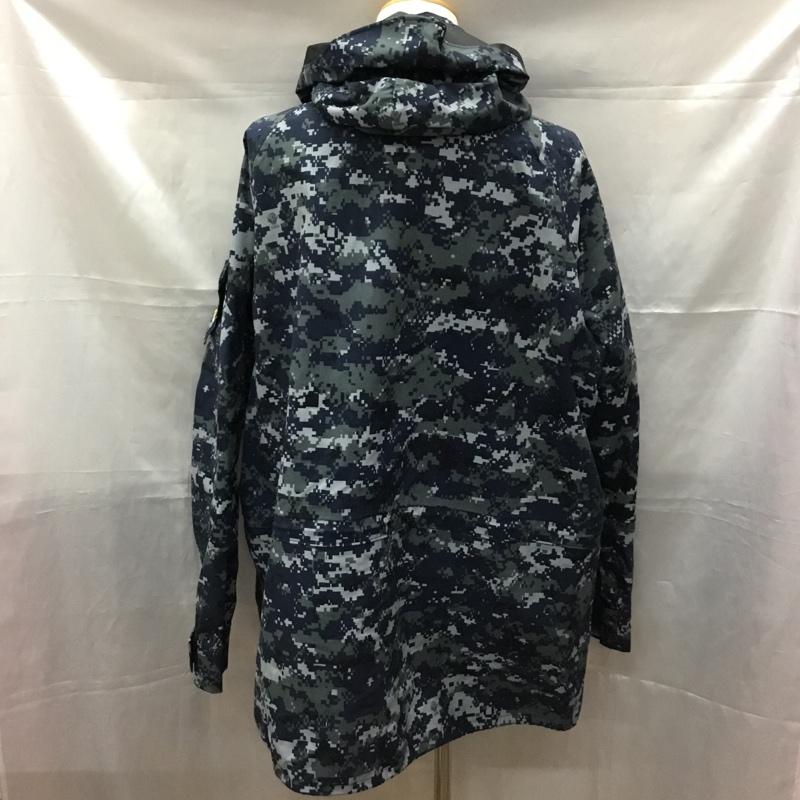 古着 USED ジャケット、上着 ジャケット、ブレザー 8415-01-539-9916 USネイビー ミリタリー GORE TEX L カモフラージュ柄・迷彩 紺 / ネイビー / X 灰 / グレー / X ダークグレー / ダークグレー /  メンズ USED 古着 中古 10109683
