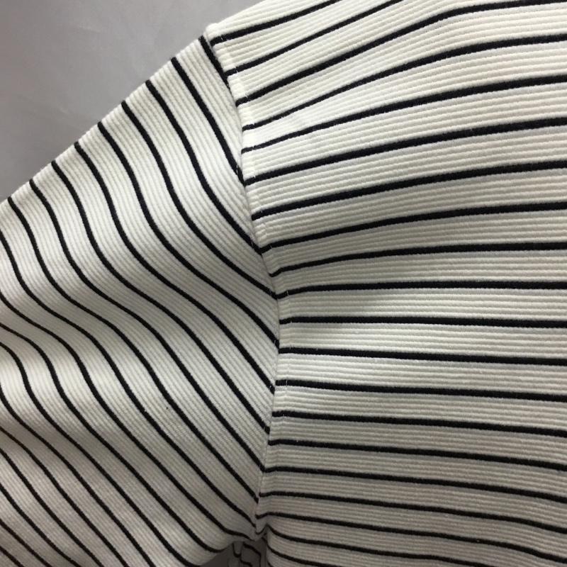 ザラ ZARA カットソー 半袖 半袖カットソー プリントTシャツ クルーネックカットソー XL ボーダー柄 白 / ホワイト / X 紺 / ネイビー /  メンズ USED 古着 中古 10116866