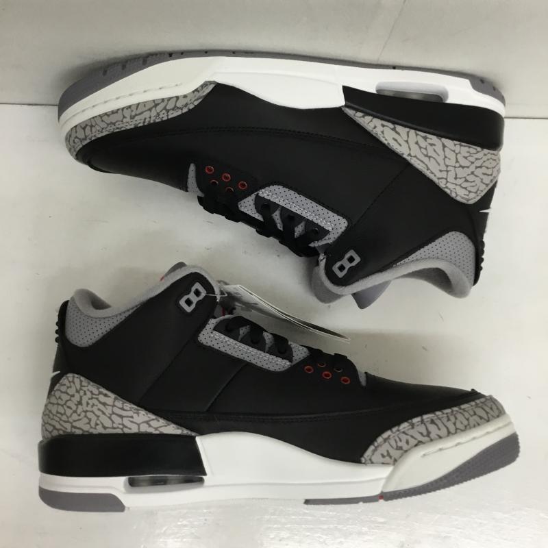 ナイキ NIKE スニーカー スニーカー DN3707-010 Air Jordan 3 Retro Black Cement 27.5cm  黒 / ブラック /  メンズ USED 古着 中古 10129380