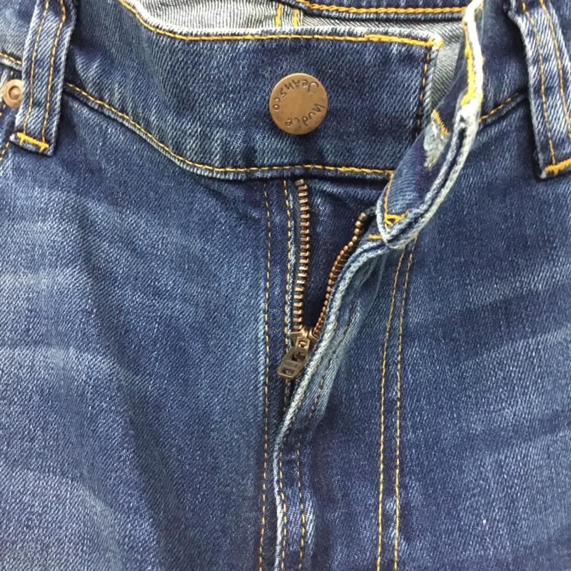 ヌーディージーンズ Nudie Jeans パンツ デニム、ジーンズ デニムパンツ ストレートパンツ ワイドパンツ カジュアルパンツ 36 無地 インディゴ / インディゴ /  メンズ USED 古着 中古 10120096