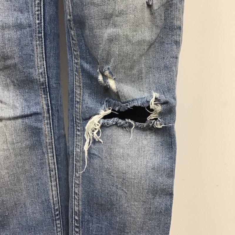 ザラウーマン ZARA WOMAN パンツ デニム、ジーンズ デニムパンツ スリムパンツ ストレッチパンツ ジーンズ 36 無地 インディゴ / インディゴ /  レディース USED 古着 中古 10117861