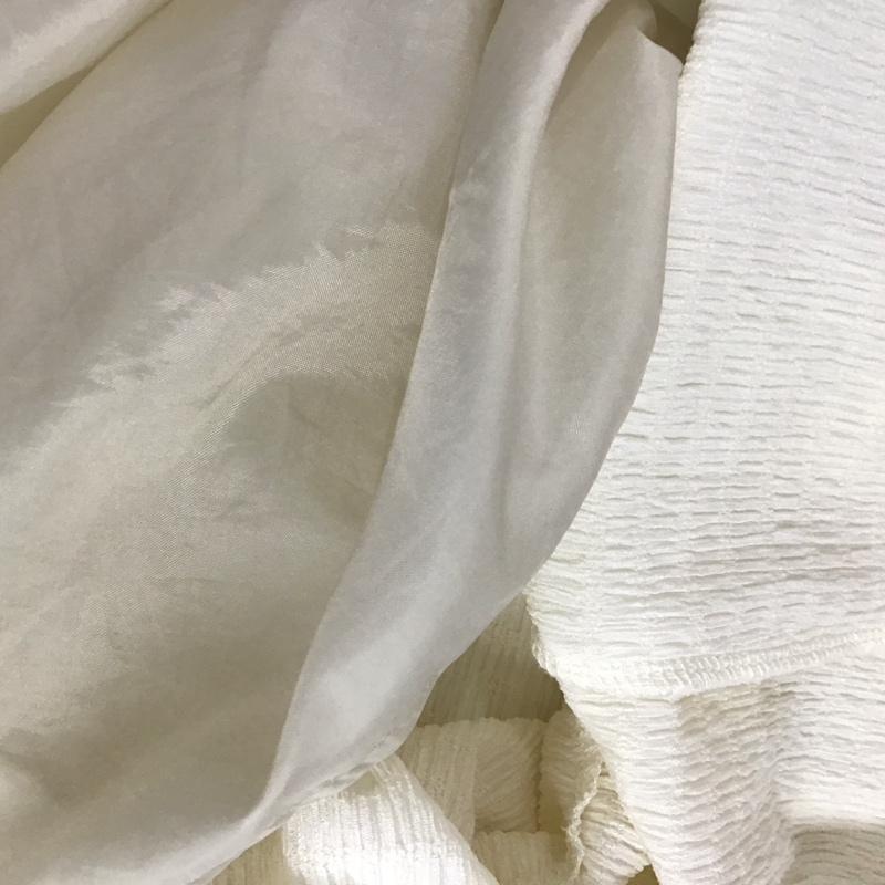 マウジー MOUSSY ワンピース ロングスカート 010ESA80-1100 WAIST SHIRRING CUT DRESS シャーリング FREE 無地 アイボリー / アイボリー /  レディース USED 古着 中古 10112950