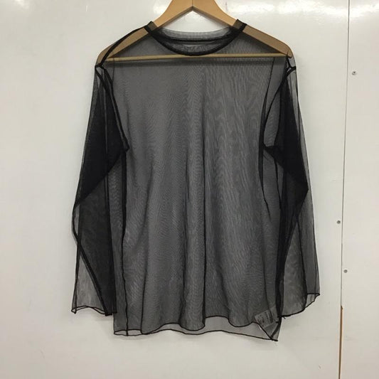 ジーナシス JEANASIS カットソー 長袖 JS064321MN ラメチュールシアープルオーバー FREE 無地 黒 / ブラック /  レディース USED 古着 中古 10137258