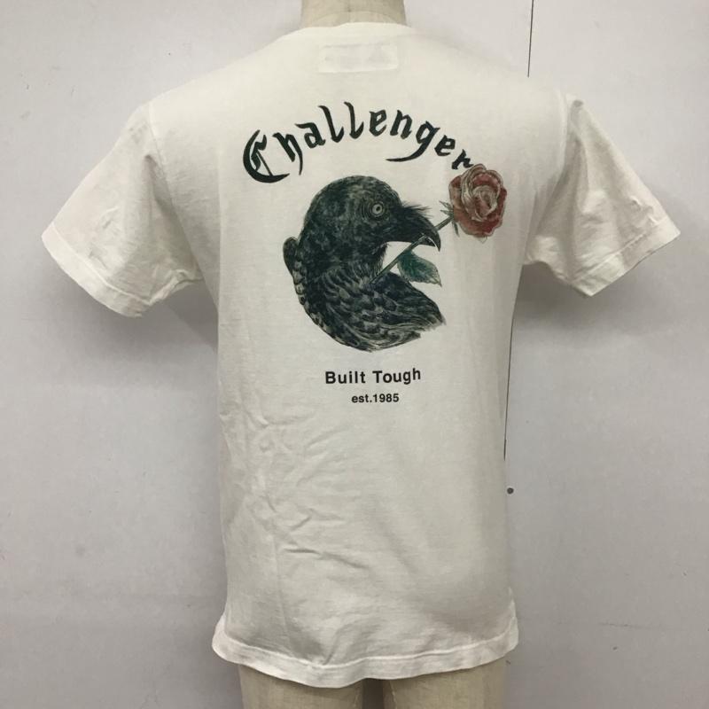 チャレンジャー CHALLENGER Tシャツ 半袖 半袖カットソー 無地Tシャツ クルーネックカットソー S 無地 白 / ホワイト /  メンズ USED 古着 中古 10124469