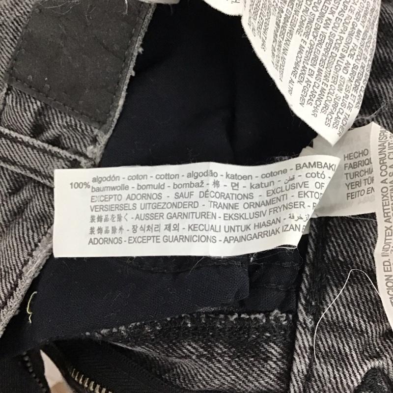 ザラ ZARA パンツ デニム、ジーンズ デニムパンツ スリムパンツ ストレッチパンツ ジーンズ 32インチ 無地 黒 / ブラック /  レディース USED 古着 中古 10122406