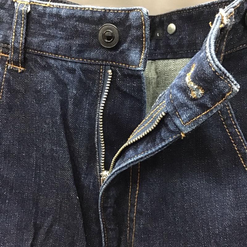 ハレ HARE パンツ デニム、ジーンズ デニムパンツ サルエルパンツ ワイドパンツ L 無地 インディゴ / インディゴ /  メンズ USED 古着 中古 10118422