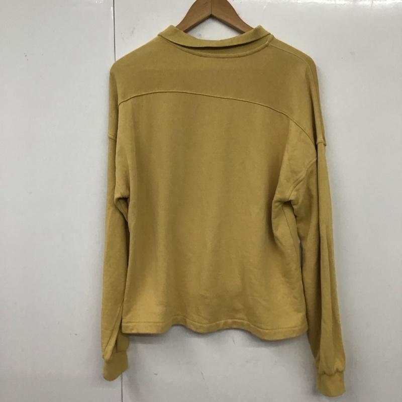 マウジー MOUSSY トレーナー 長袖 010eaq90-5460 FREE 無地 黄 / イエロー /  レディース USED 古着 中古 10120171