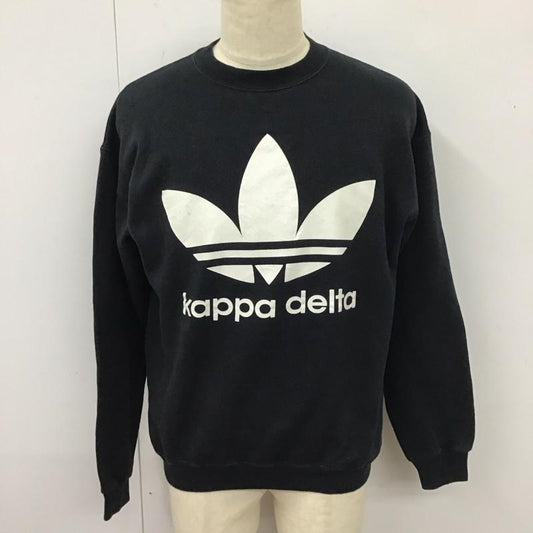 ヘインズ HANES トレーナー 長袖 kappa delta スウェット 裏起毛 M ロゴ、文字 黒 / ブラック /  メンズ USED 古着 中古 10116815