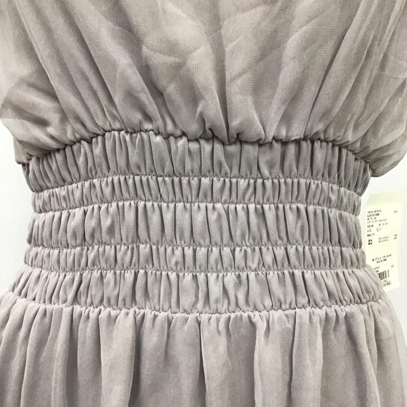 アプレジュール apres jour ワンピース ロングスカート シアー ティアード キャミOP タグ付き LL 無地 紫 / パープル /  レディース USED 古着 中古 10115485