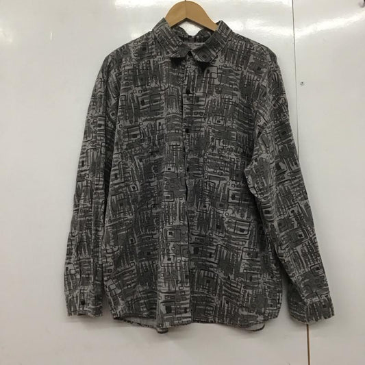 テンダーロイン TENDERLOIN シャツ、ブラウス 長袖 コットン M 総柄 灰 / グレー /  メンズ USED 古着 中古 10144034