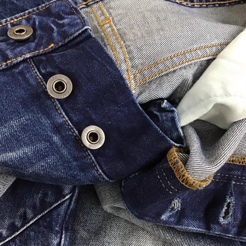 ジースターロゥ G-STAR RAW パンツ デニム、ジーンズ デニムパンツ カジュアルパンツ ダメージ加工 31インチ 無地 インディゴ / インディゴ /  メンズ USED 古着 中古 10106604