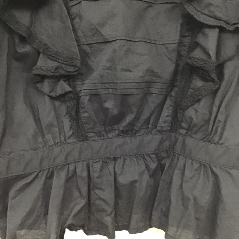 スライ SLY カットソー 半袖 030BSY30-3320 FRILLTUCK2WAYトップス FREE 無地 黒 / ブラック /  レディース USED 古着 中古 10138812