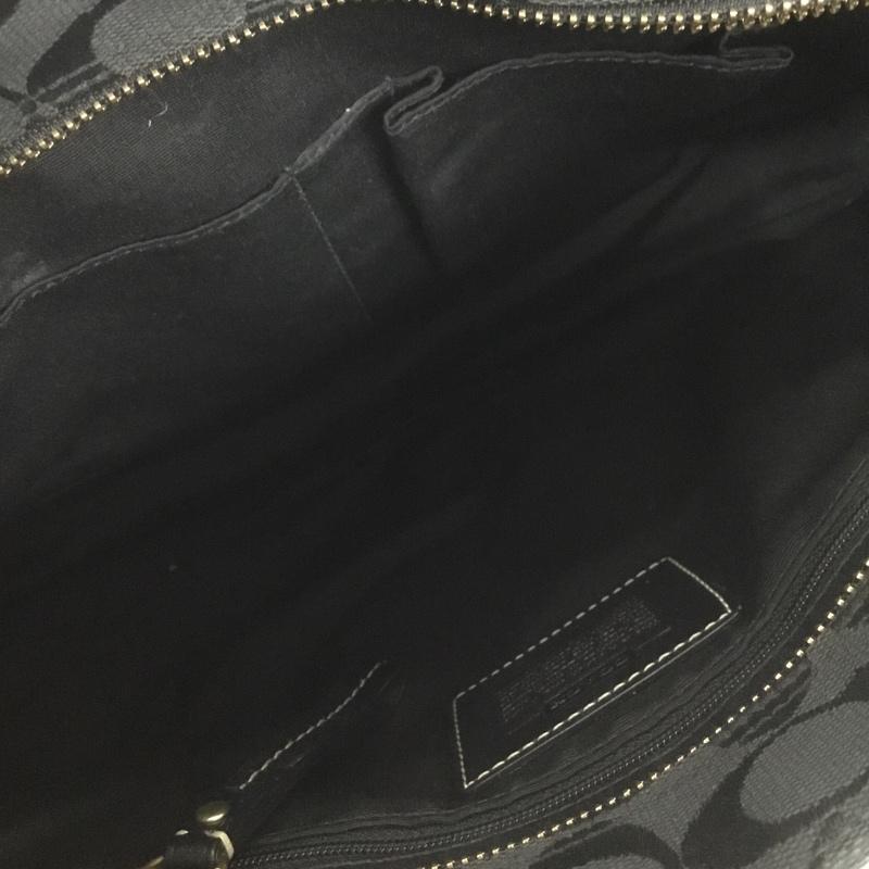 コーチ COACH トートバッグ トートバッグ M0671-10508 ハンドバッグ ロゴ、文字 黒 / ブラック /  レディース USED 古着 中古 10137328