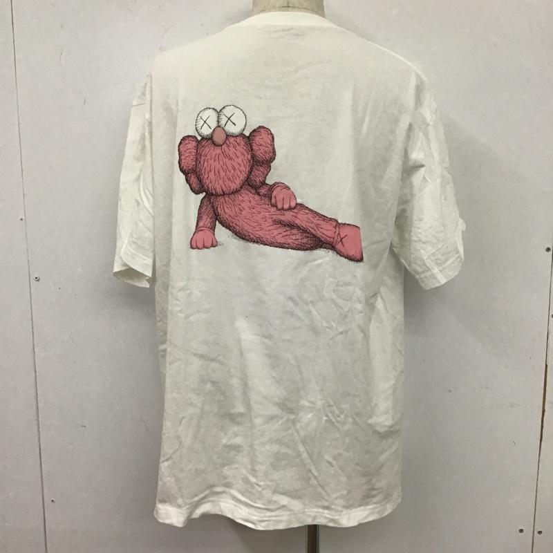 ユニクロ UNIQLO Tシャツ 半袖 341-467774 カウズ UT グラフィックTシャツ XXL プリント 白 / ホワイト /  メンズ USED 古着 中古 10105984