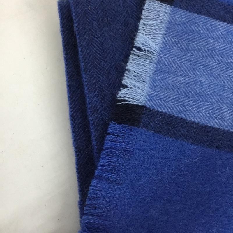 コーチ COACH マフラー マフラー F76059 カシミヤ混 タグ付き ロゴ、文字 青 / ブルー /  メンズ USED 古着 中古 10130780