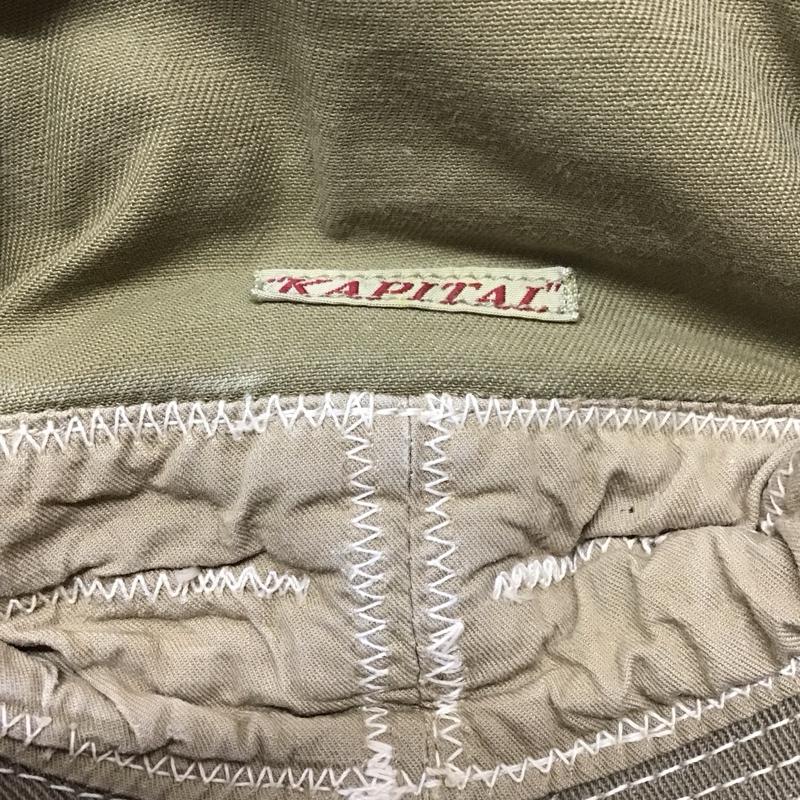 キャピタル KAPITAL 帽子 ハット バケットハット チノ デニム ロゴ、文字 ベージュ / ベージュ /  メンズ USED 古着 中古 10113450