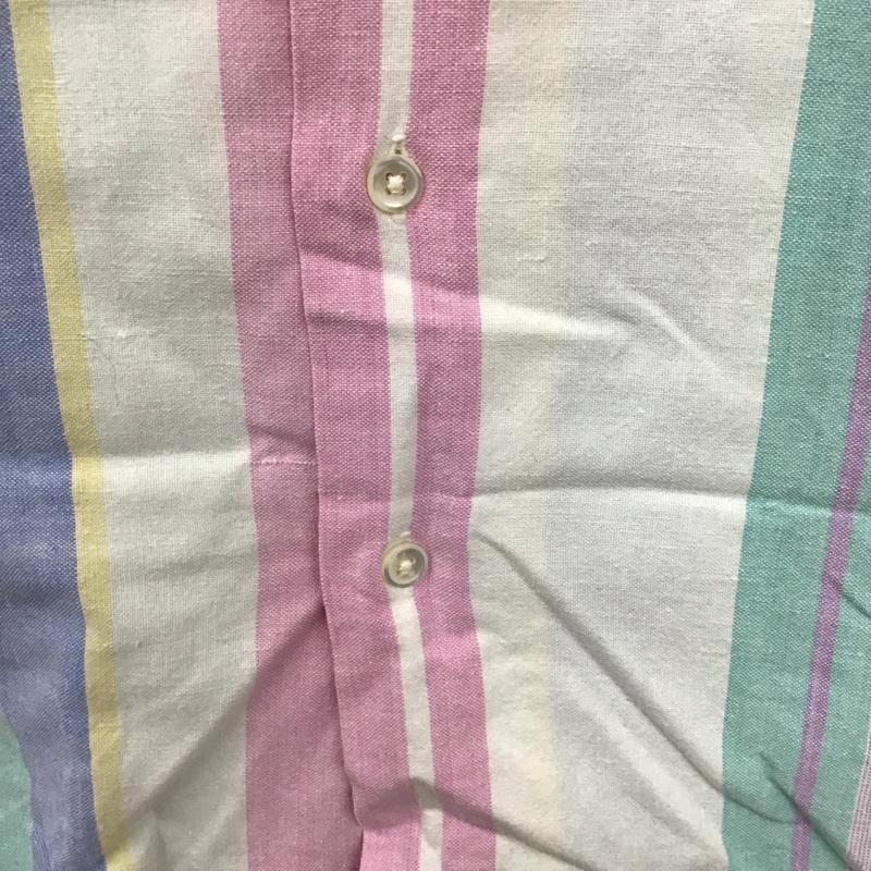 ポロバイラルフローレン Polo by RALPH LAUREN シャツ、ブラウス 半袖 半袖シャツ ストライプシャツ カラーシャツ カジュアルシャツ L ストライプ マルチカラー / マルチカラー /  メンズ USED 古着 中古 10106603