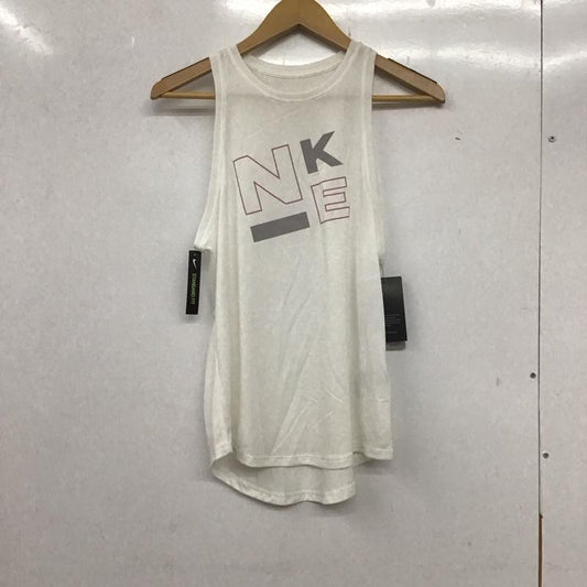 ナイキ NIKE タンクトップ タンクトップ BQ3297-100 スポーツウェア タグ付き L ロゴ、文字 白 / ホワイト /  レディース USED 古着 中古 10135612