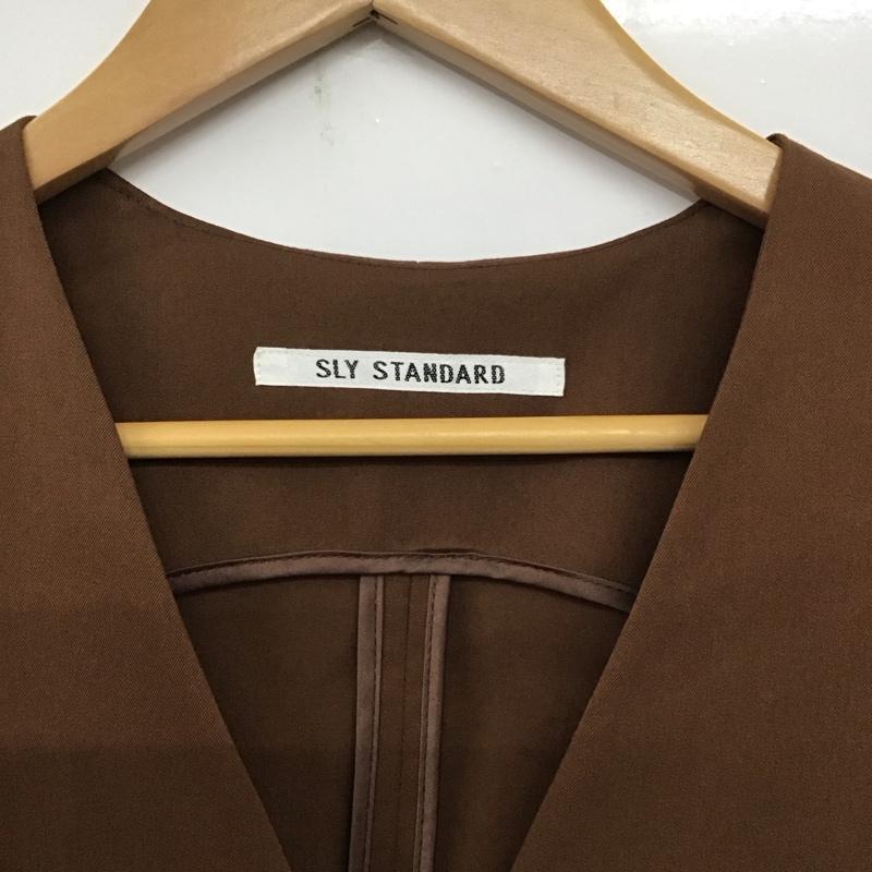 スライ SLY ベスト ベスト WAISTBELTGILET-S 0309SR33-0160 FREE 無地 茶 / ブラウン /  レディース USED 古着 中古 10140505