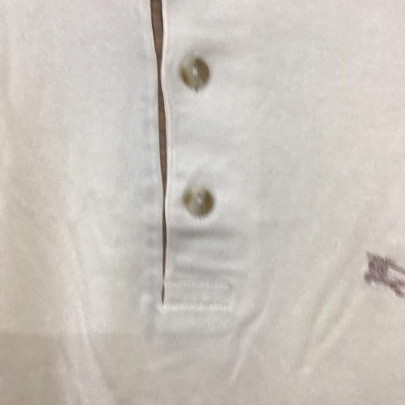 バーバリーロンドン Burberry London カットソー 半袖 半袖カットソー 無地Tシャツ ヘンリーネックカットソー L ロゴ、文字 オフホワイト / オフホワイト /  メンズ USED 古着 中古 10139172
