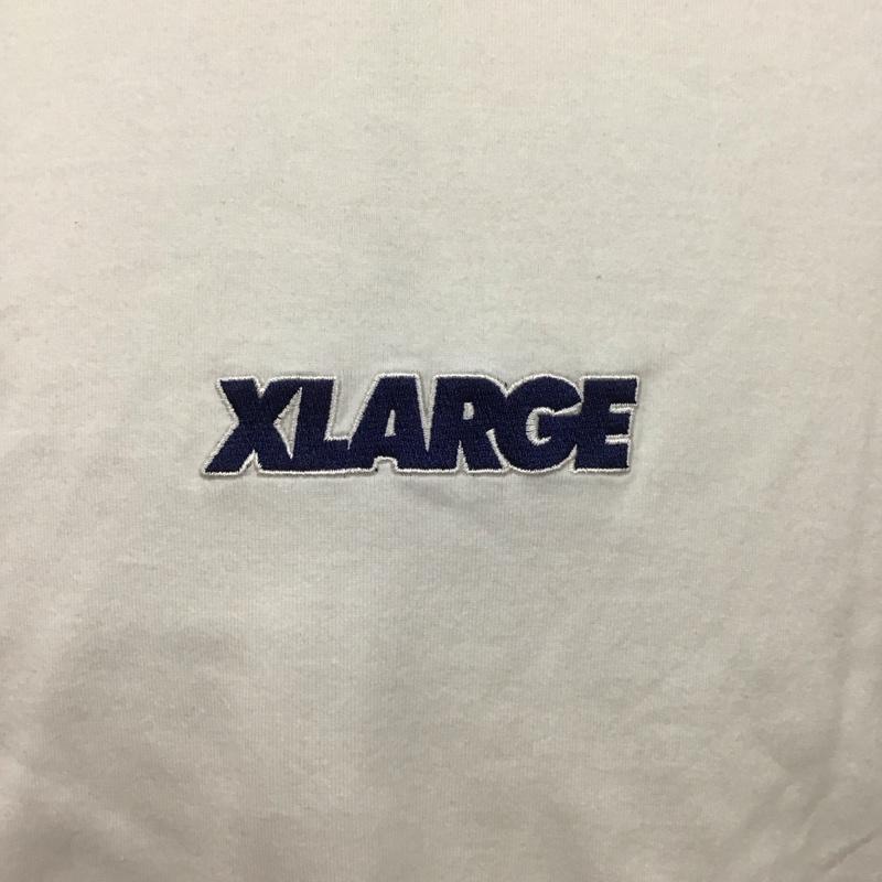 エクストララージ XLARGE Tシャツ 半袖 半袖カットソー プリントTシャツ クルーネックカットソー XL ロゴ、文字 白 / ホワイト /  メンズ USED 古着 中古 10126096