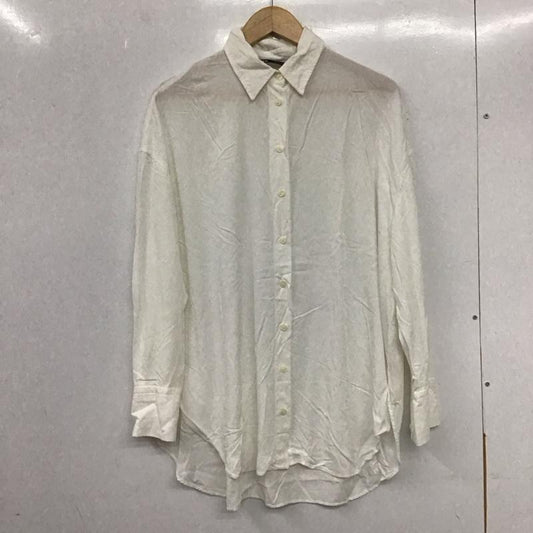 ザラ ZARA シャツ、ブラウス 長袖 2025/880/712 Oversized Shirt S 無地 白 / ホワイト /  レディース USED 古着 中古 10133664