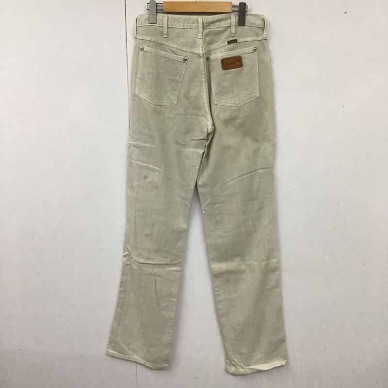 ラングラー Wrangler パンツ デニム、ジーンズ M1178 日本製 ロゴ、文字 ベージュ / ベージュ /  メンズ USED 古着 中古 10116801