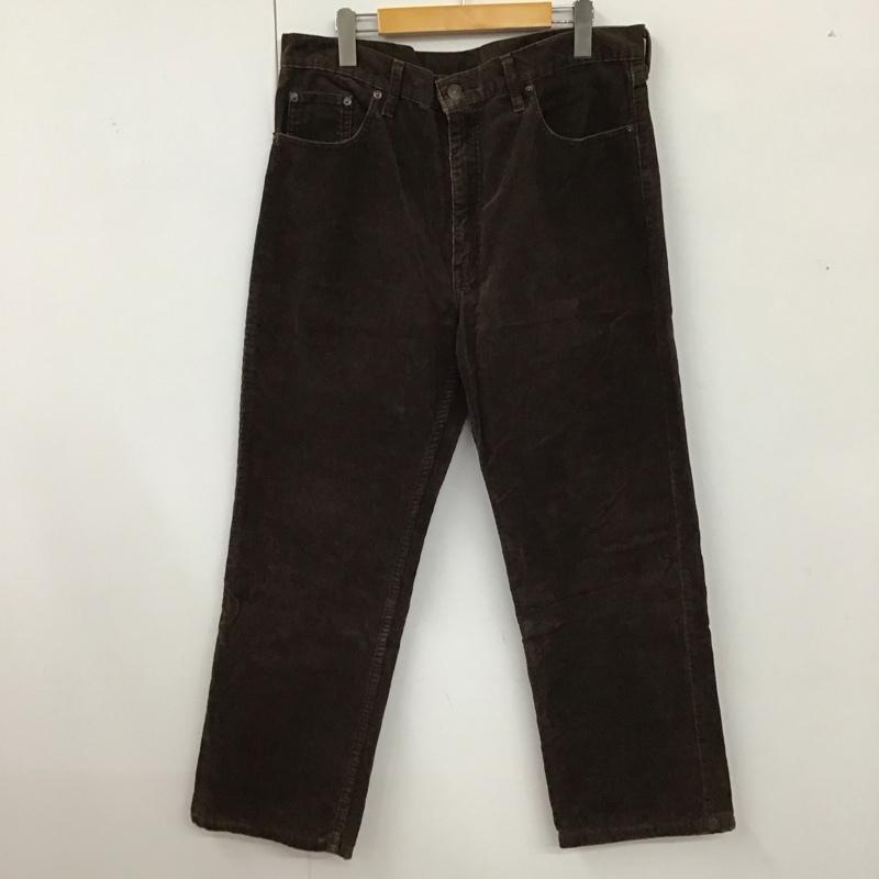 リーバイストラウスアンドコー Levi Strauss & co. パンツ デニム、ジーンズ コーデュロイパンツ ワイドパンツ ストレートパンツ カジュアルパンツ 36インチ 無地 茶 / ブラウン /  メンズ USED 古着 中古 10118293