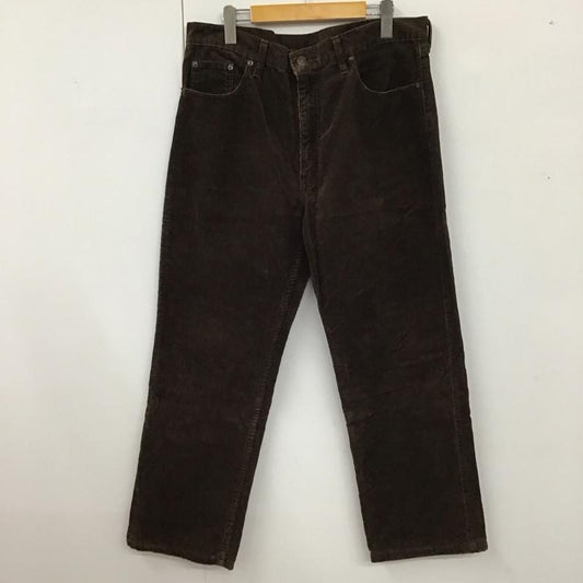 リーバイストラウスアンドコー Levi Strauss & co. パンツ デニム、ジーンズ コーデュロイパンツ ワイドパンツ ストレートパンツ カジュアルパンツ 36インチ 無地 茶 / ブラウン /  メンズ USED 古着 中古 10118293