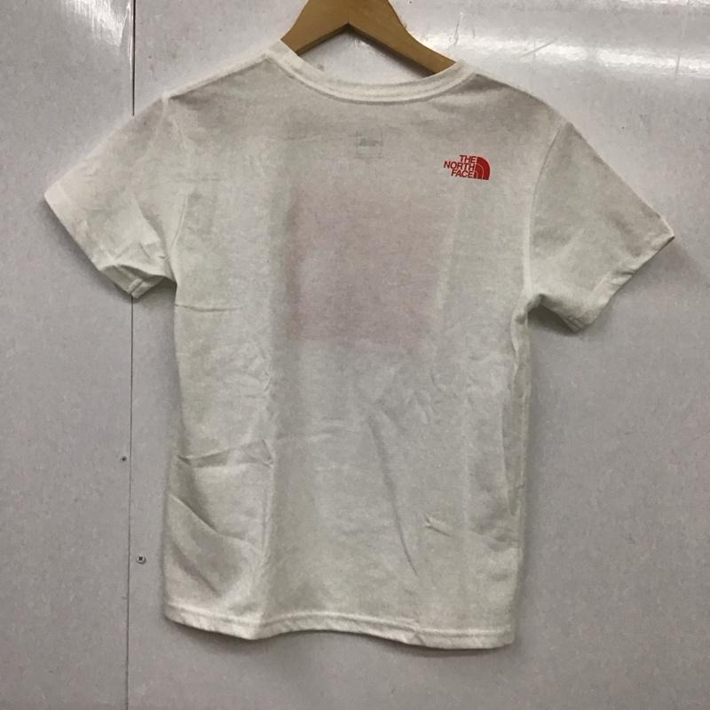 ザノースフェイス THE NORTH FACE Tシャツ 半袖 NTJ32252 ショートスリーブカラードスクエアロゴティー キッズ 150cm 150cm ロゴ、文字 白 / ホワイト /  ボーイズ USED 古着 中古 10118095