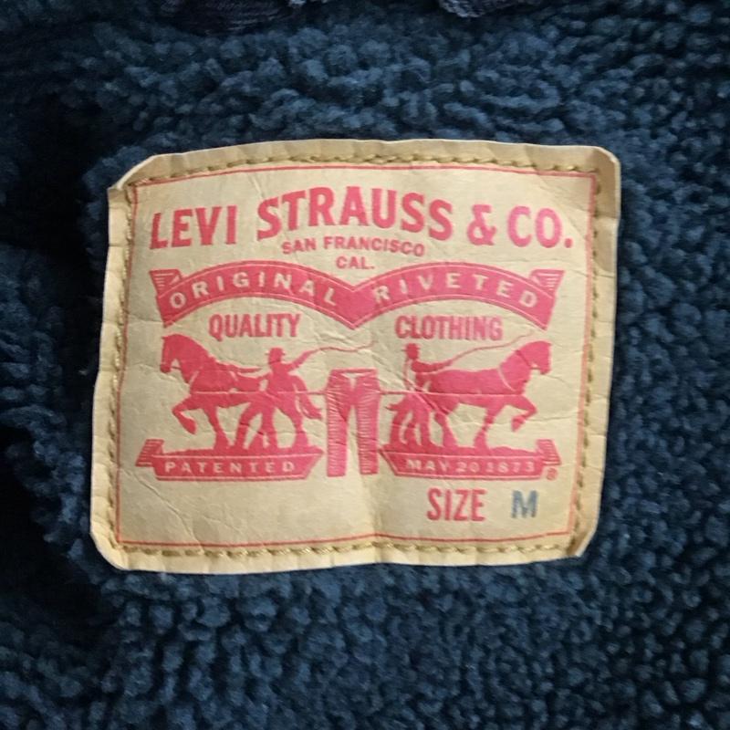 リーバイストラウスアンドコー Levi Strauss & co. ジャケット、上着 ジャケット、ブレザー デニムジャケット Gジャン 長袖ジャケット 裏地ボア アウター M 無地 黒 / ブラック /  メンズ USED 古着 中古 10119215