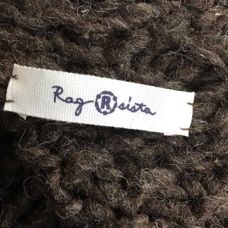 ラグシスタ rag sista カーディガン 半袖 無地 茶 / ブラウン /  レディース USED 古着 中古 10114151