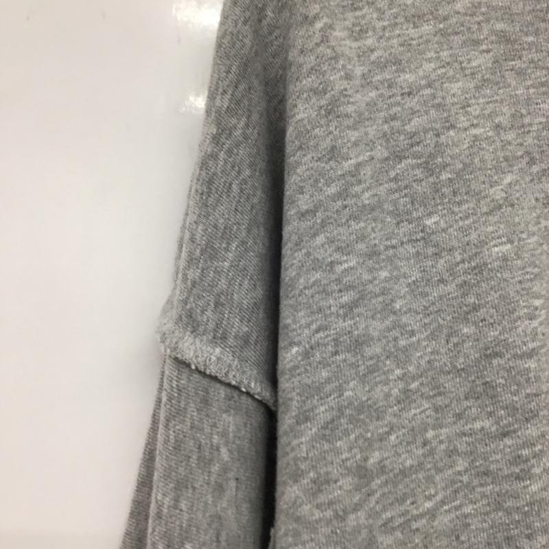 ジーナシス JEANASIS トレーナー 長袖 長袖トレーナー スウェット リメイクライクpartロゴ M プリント 灰 / グレー /  レディース USED 古着 中古 10145401