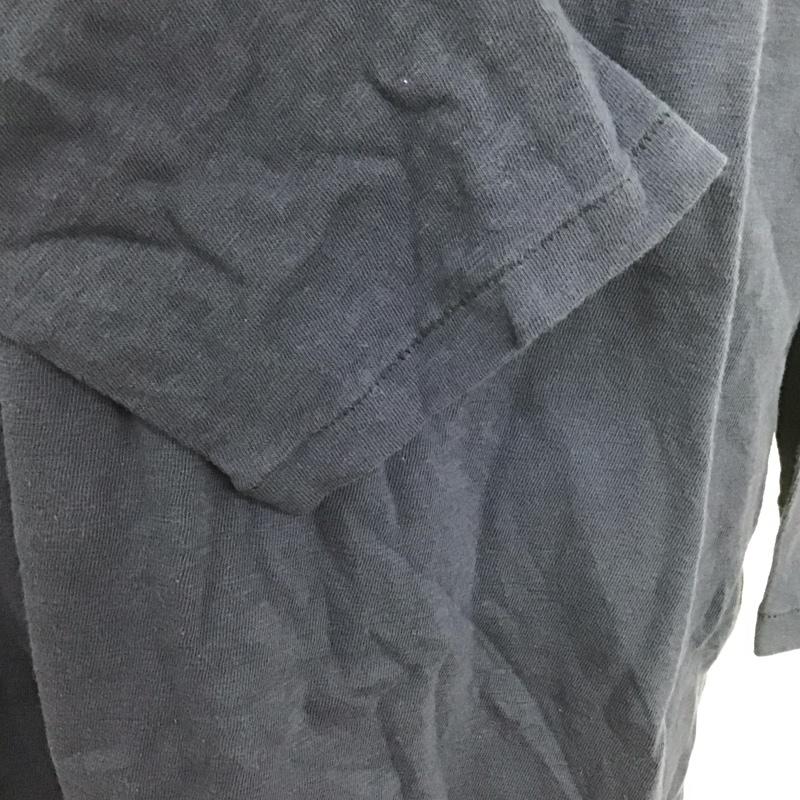 フィルザビル FILL THE BILL カットソー 七分袖 七分丈カットソー プリントTシャツ クルーネックカットソー 2 ロゴ、文字 紺 / ネイビー /  メンズ USED 古着 中古 10127341