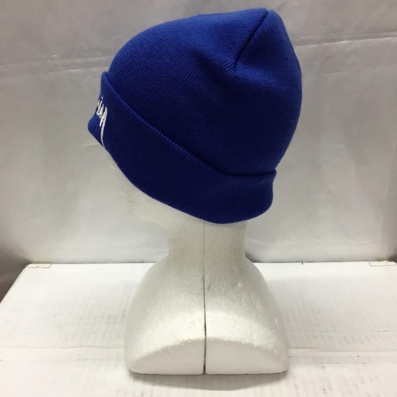 ステューシー STUSSY 帽子 ニット帽 ビーニー ロゴ、文字 青 / ブルー /  メンズ USED 古着 中古 10108900
